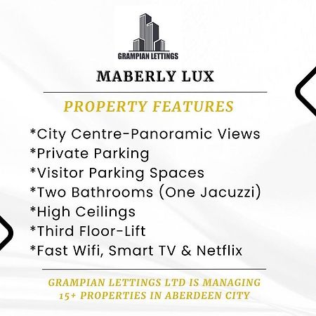 Апартаменти Maberly Lux - Grampian Lettings Ltd Абердин Екстер'єр фото